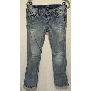 Silver Jeans McKenzie Flap Women’s Size 32/30 Light Wash